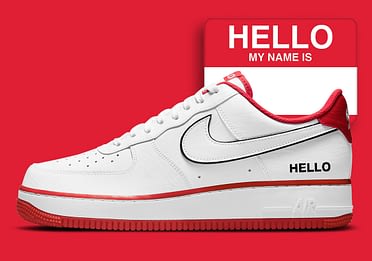 nike air force 1 red tag